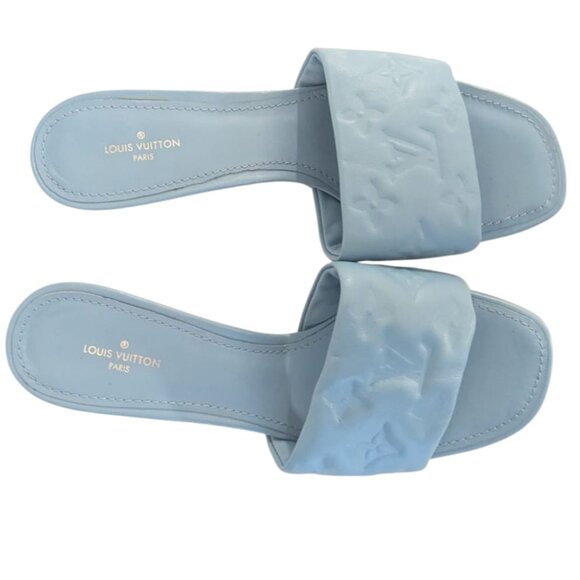💙 Louis Vouitton Lambskin Baby Blue Revival Mule - 2 inch heels - Size 37 💙 - Picture 8 of 16